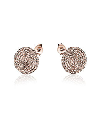 Image de Boucles d'oreilles en argent 925 rose de la Collection Larus