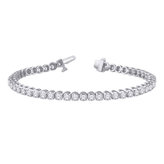 Image sur Bracelet tennis en or blanc 10KT avec 1 ct total de diamants