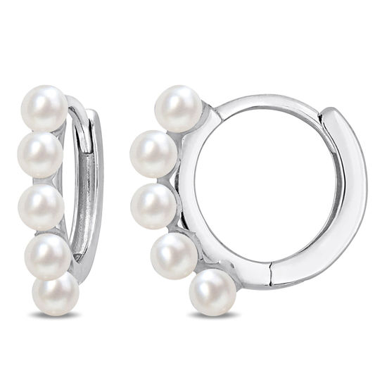 Image sur Boucles d'oreilles perles d'eau douce et or blanc