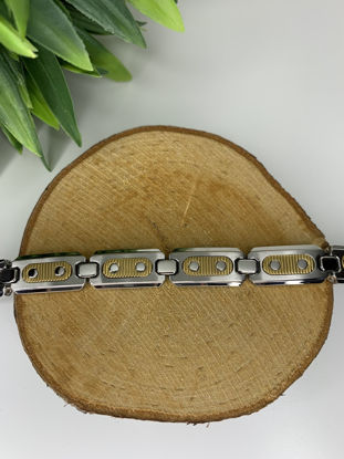 Image de Bracelet semi-rigide en acier inoxydable 8 1/2" - BA203R