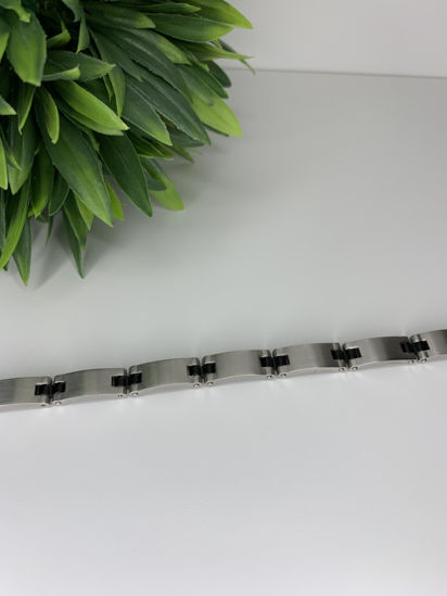 Image sur Bracelet semi-rigide en acier inoxydable 8 1/4" - BA253
