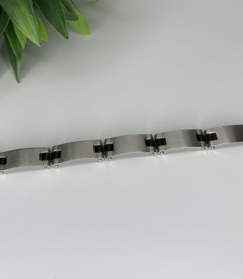 Image sur Bracelet semi-rigide en acier inoxydable 8 1/4" - BA253