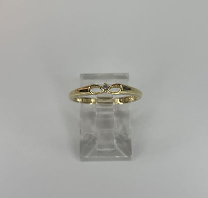 Image de Bague en or jaune 10KT avec un diamant