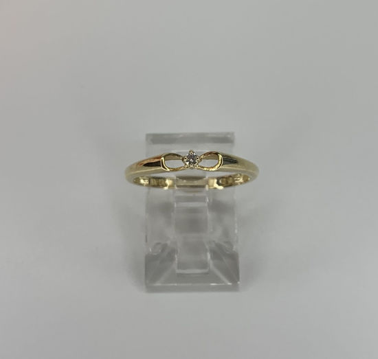 Image sur Bague en or jaune 10KT avec un diamant